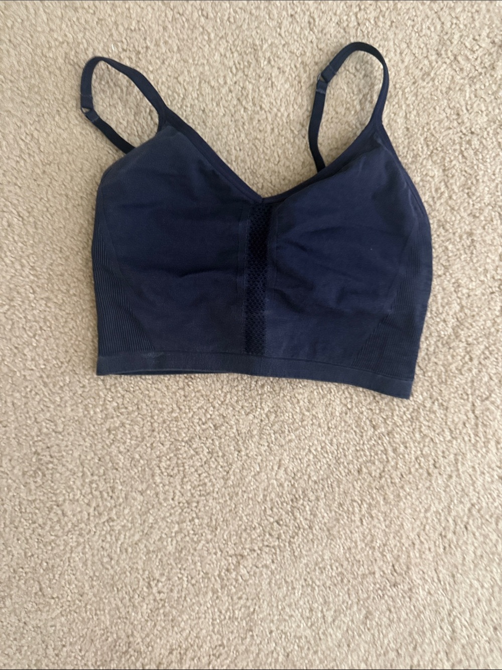 Fabletics Deep Navy Seamless Support Bralette